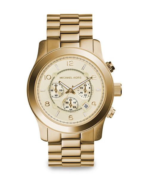 michael kors runway watch gold|Runway Gold.